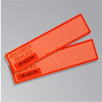 Examples of the Numbered Red "Security Sealed" Label